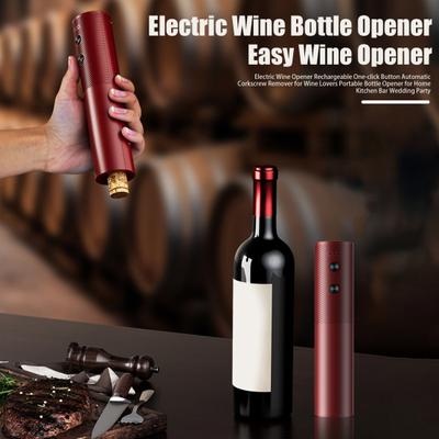 Electric Wine Opener Automatic Wine Bottle Corkscrew Opener Rechargeable One-click Button Wine Stoppers Remover for Wine Lovers