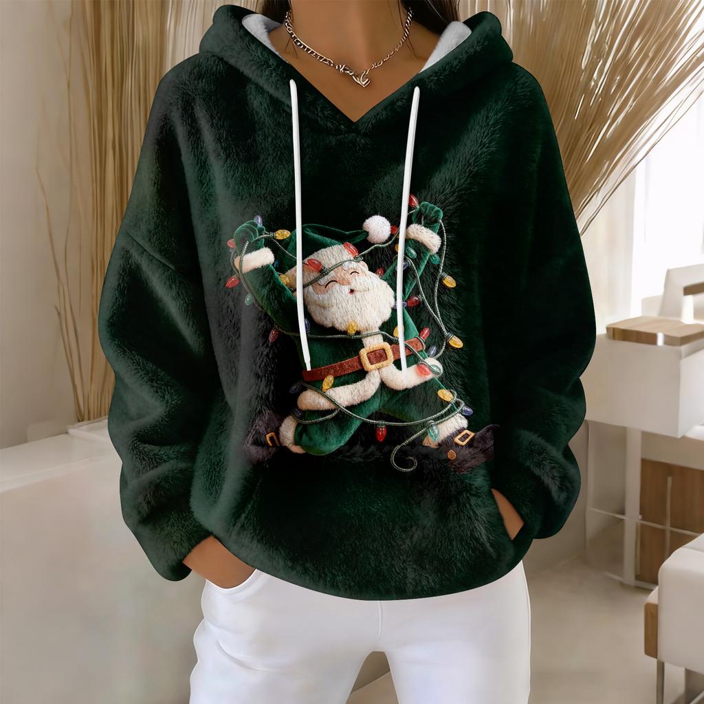 Hoodies For Women Oversized Winter Plush Cute Sweatshirts Pullover Trendy Fall Winter Clothes