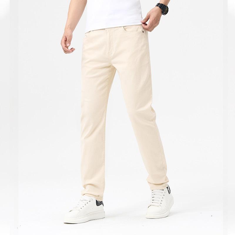 Summer Thin High Waist Loose Light Business Thin Small Straight Trousers Jeans