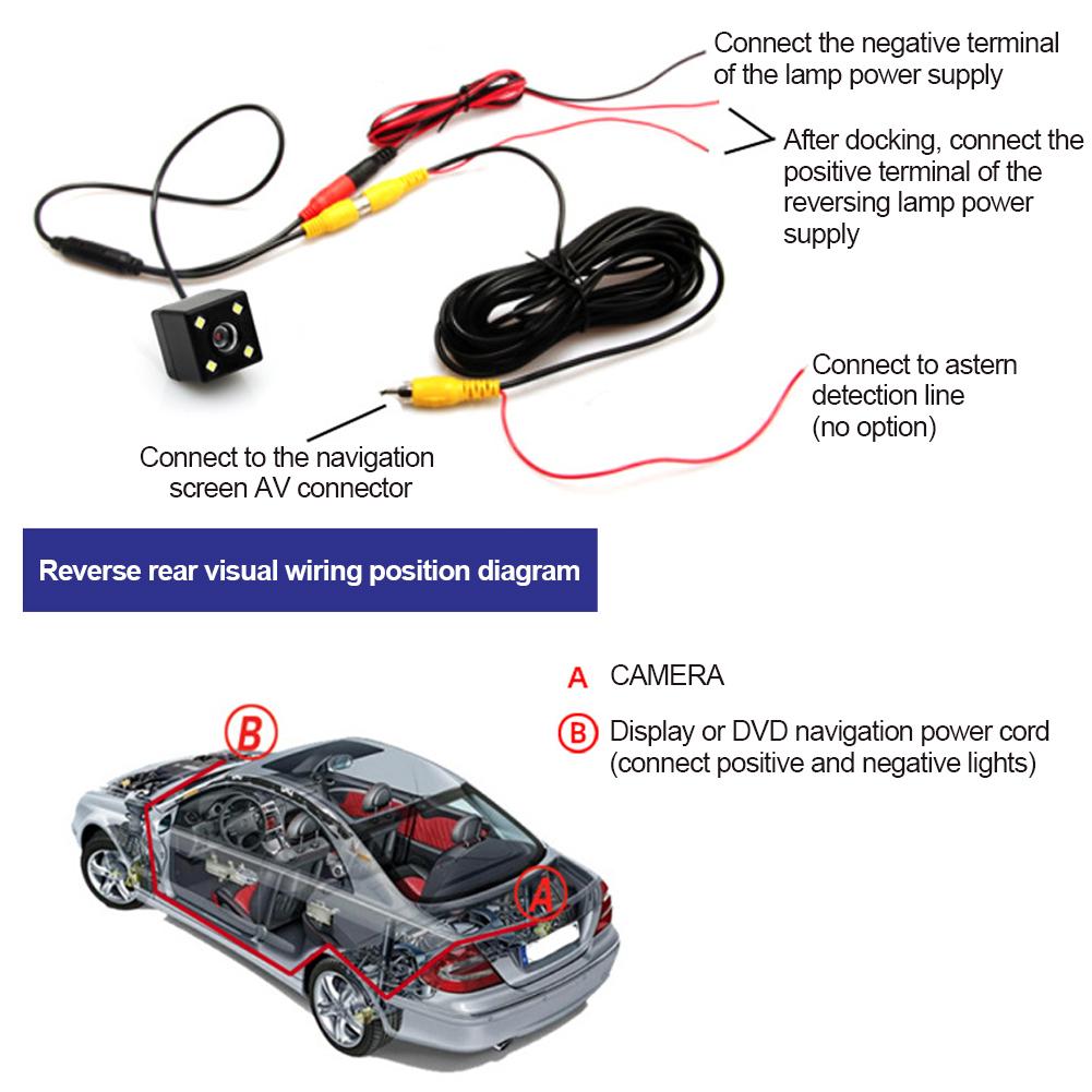 AHD HD Vehicle Rear Front Side View Camera CCD FishEye Lens Night Vision Waterproof Universal Car Reversing Back Up Camera