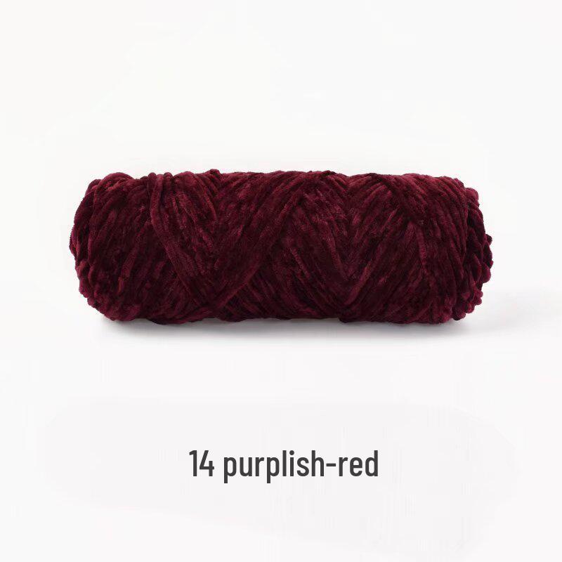 Handmade Chenille Yarn Ball: Velvet Thick Crochet and Knitting Material