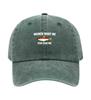Fische fürchten mich Aufdruck Gewaschene Baumwolle Verstellbare Baseballkappe Klassische Snapback Papa-Hut Atmungsaktiver Hut Golf Angeln Outdoor Sonnenschutzmütze
