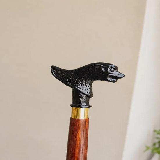 Victorian Walking Cane Set of 5 Brass Handle Wooden Canes 93.98 cm