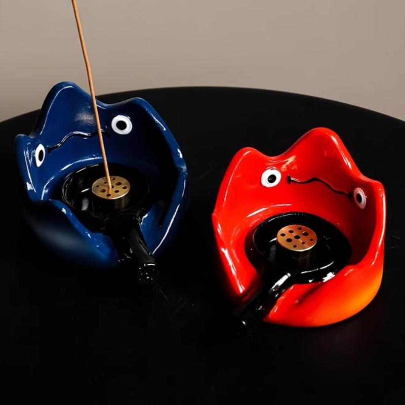 Cartoon Incense Holder Living Room Desktop Figurines Modern Bedroom Bedside Table Ornament Indoor Home Decoration Accessories