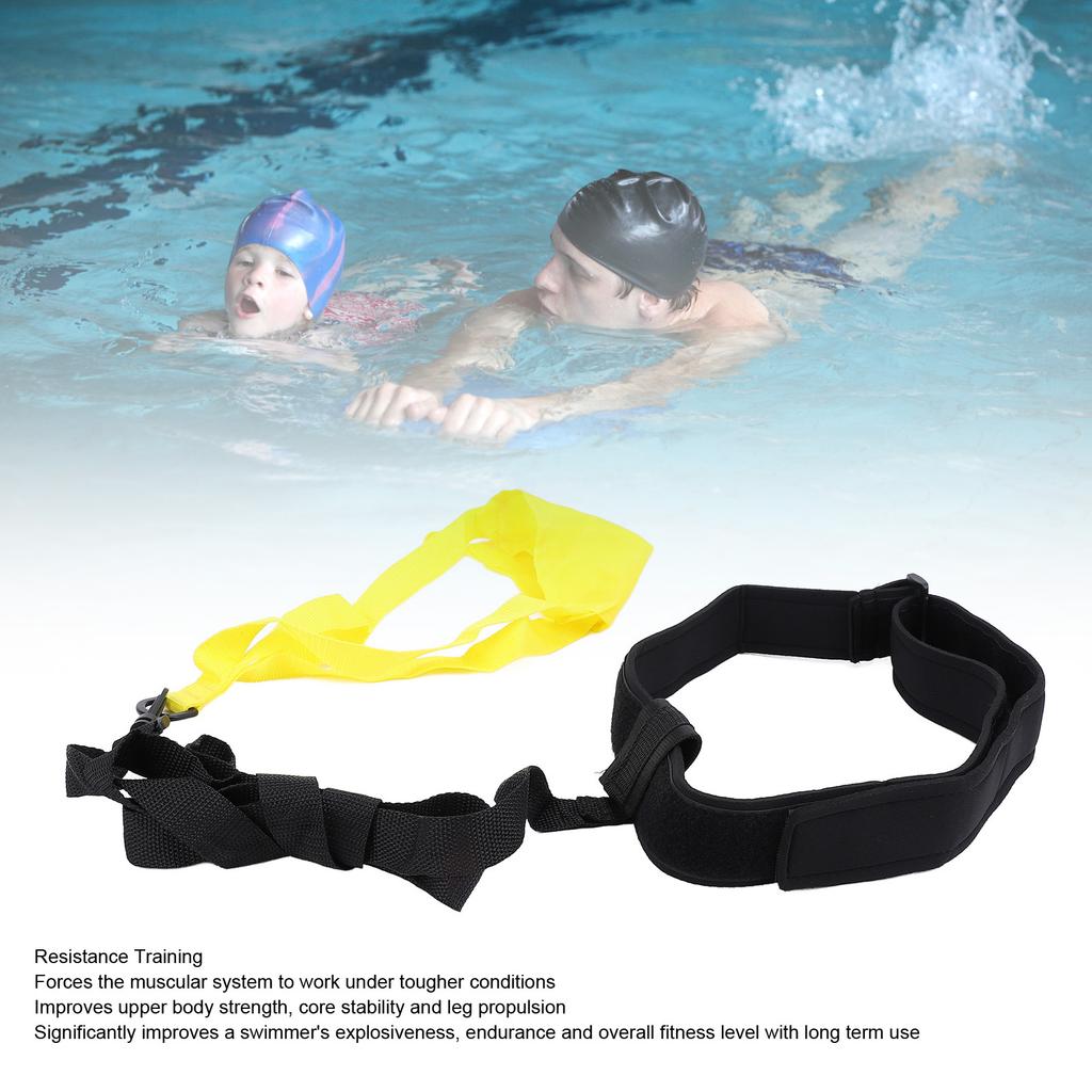 Schwimm-Fallschirm Professionell Sicher Tragbar Schwimm-Widerstandstrainings-Gürtel-Set für Kinder Erwachsene 20 cm / 7,9 Zoll Gelb