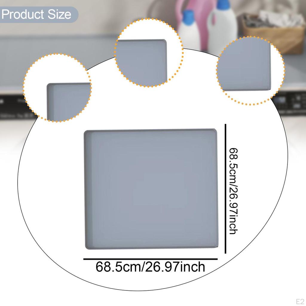 Washer and Dryer Cover Protection Pad Boot Tray Dustproof Cat Litter Mat Washing Machine Storage
