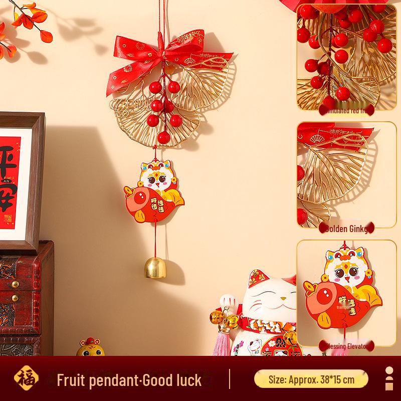 Fortune Fruit Pendant: Snake Year Spring Festival Decoration for Living Room