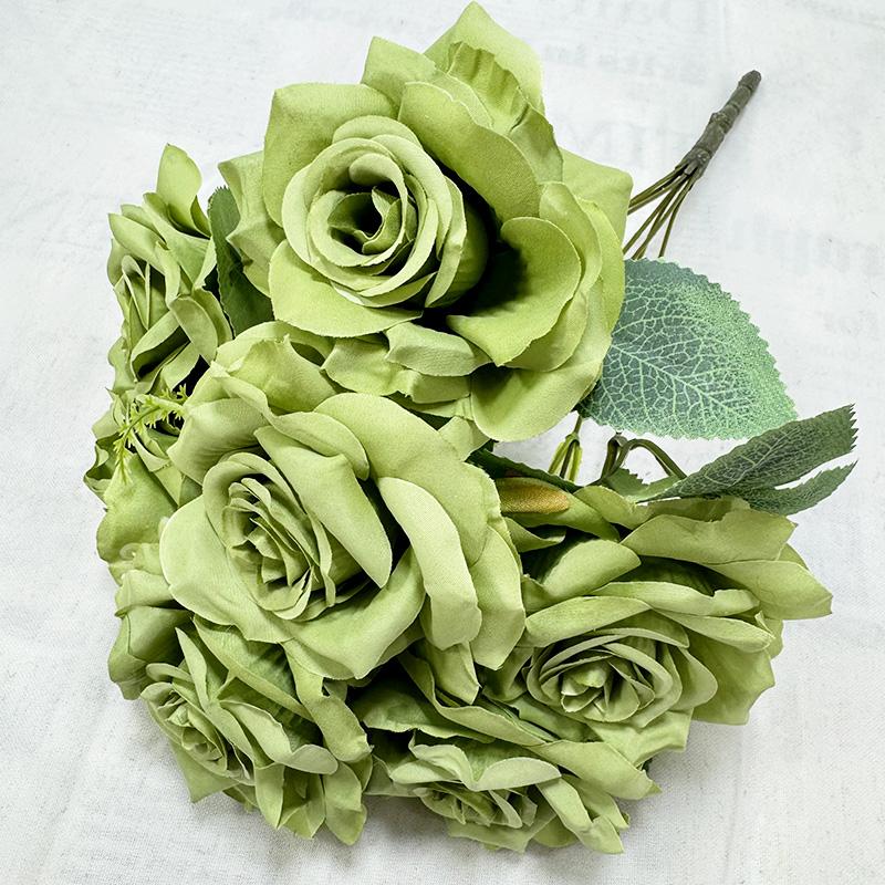 Artificial Flowers Home Wedding Decoration Mei Kai 7 Head Large Horn Rose