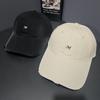 Spring and summer big head circumference embroidery letter M baseball hat versatile wide brim showing small holes in the face peaked cap