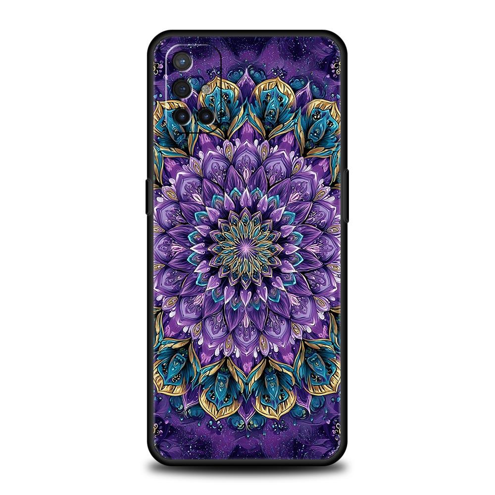 Phone Case For Oneplus 13R 13 12 10T 11 R10 Nord N100 N200 N10 9 9R CE 2 3 Z Pro Lite 5G Soft TPU Cover Indian Pattern Mandala