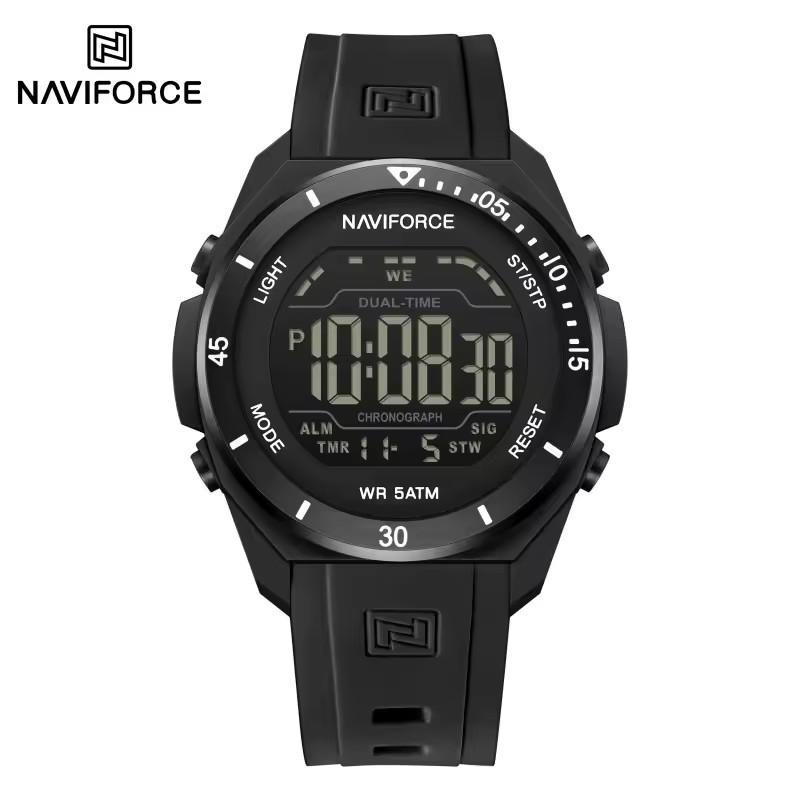 NAVIFORCE 7138 Outdoor Sports Men's Digital Watch Fashion Sports Alarm Clock Stopwatch Casual Wristwatch Date LED Display Reloj