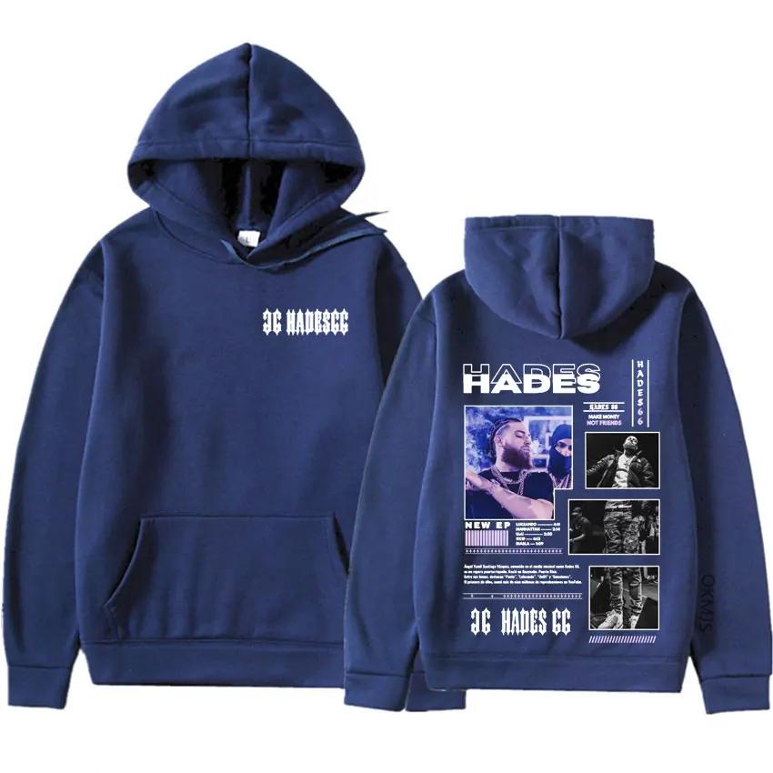 

Rapper Hades66 High Quality Hip Hop Pop Graphic Mens Clothing Hoodie Aesthetic Oversized Humor Sweatshirt Gothic Casual Pullover 3XL