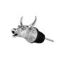 Zinc Alloy Animal Head Wine Pourer Resuable Bar Tool Alcohol Pourer Silver 3D Animal Wine Bottle Dispenser Party