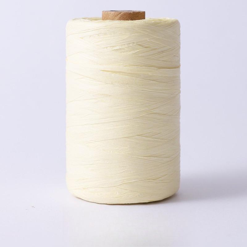 280-300M Natural Paper Raffia Yarn for Hand Knitting Crochet Straw Sandals Summer Hats DIY Hook Bags Cotton Grass Thread