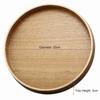 Easy to clean Wooden Platter Vintage Round Dessert tray Cafe-style Minimalist Pastry plate Afternoon tea