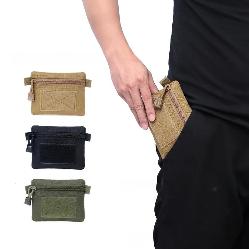 Outdoor Camping EDC Molle Wallet Waterproof Portable Travel Zipper Waist Pouch for Camping Hiking EDC Pouch Camping Equipment