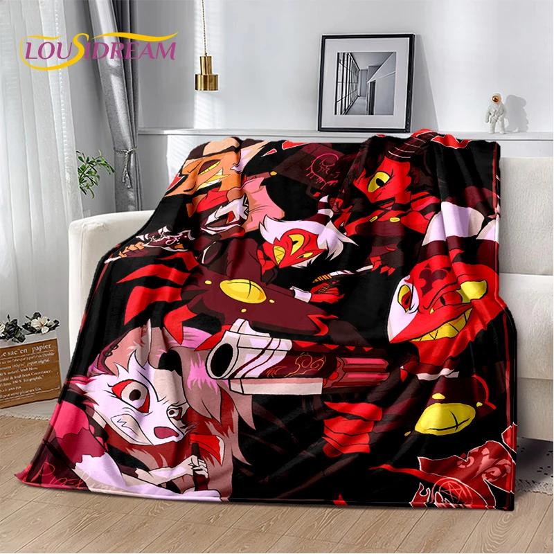 2026 New H-Helluva Boss Blitzo Cartoon Soft Blanket,Soft Throw Blanket for Home Bedroom Bed Sofa Picnic Travel Cover Child Gift