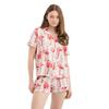 Chelsea Peers Womens/Ladies Flamingo Two Piece Pyjama Set
