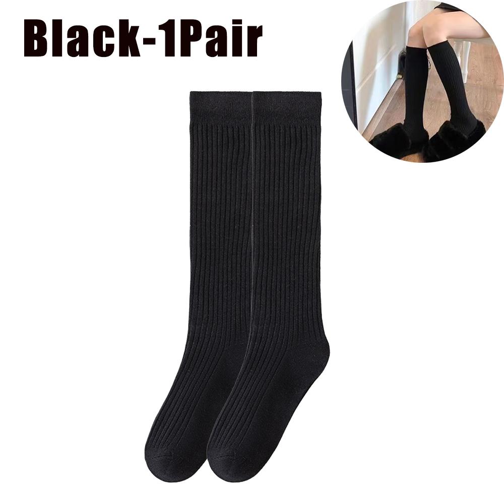 High Tube Slimming Long Socks for Women Autumn Winter Refined Cotton Pressure Leg Calf Socks Half Leg Toning Essential