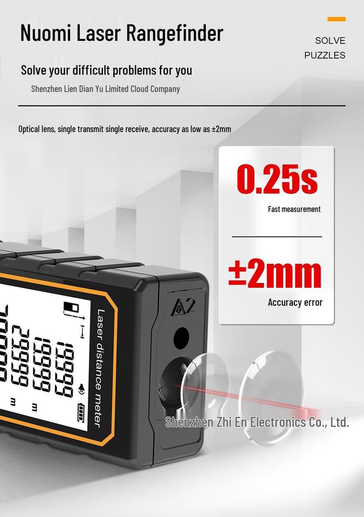 High-Precision Laser Distance Meter with Infrared Rangefinder