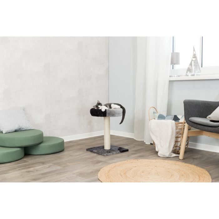 TRIXIE Tarifa Junior Cat Tree - 52 Cm - Grey and Black