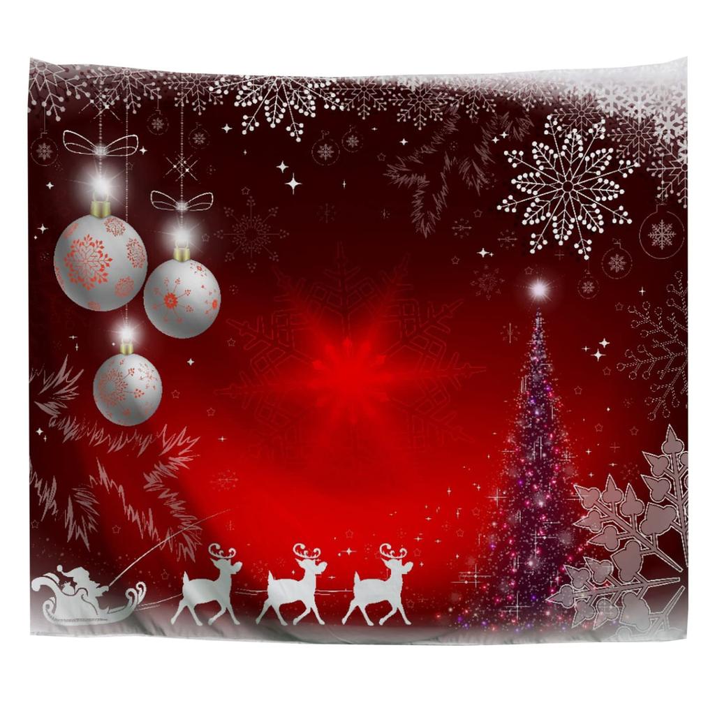 Christmas Themed Cute Snowman Printed Pattern Tapestry Home Living Room Bedroom Dormitory Wall Decoration Tapestry