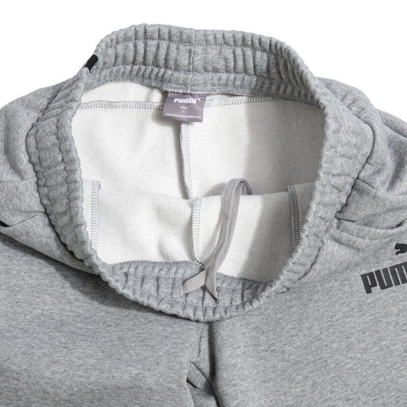 Puma Knitted Sweatpants Men's Gray Moderate Cuffed Pants 846385-03