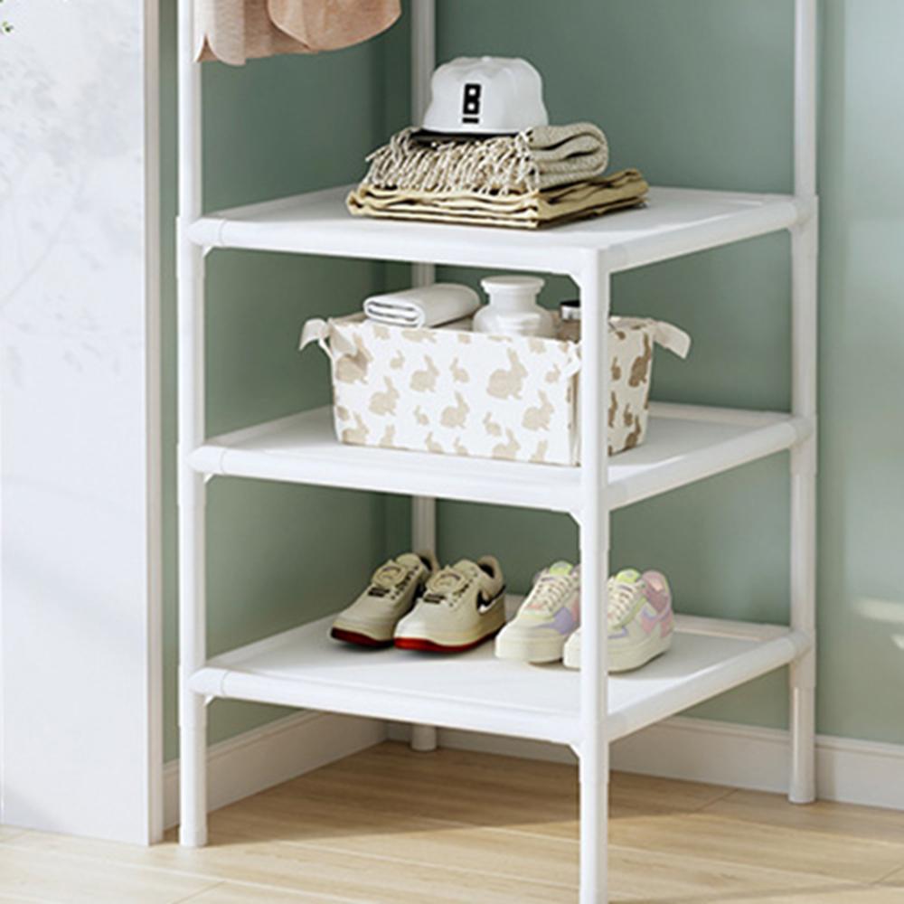 Solid Color Metal Detachable Item Storage, Simple Wall Corner Rack Suitable for Bedrooms, Living Rooms