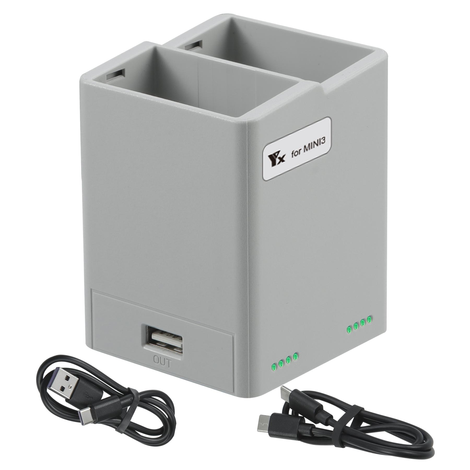 

Зарядний пристрій Mini 4 Pro для DJI Mini 4 Pro Серія аксесуарів Mini 3 Pro Двосторонній зарядний концентратор Подвійні батареї Швидка зарядка