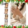 Non-fading Bracelet Christmas Bracelets for Women, Santa Claus Elk Snowman Tree Wear-resistant Beaded Bracelet, Holiday Jewelry Gifts Stocking