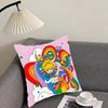 RRainbows Cute BriteE Cartoon Cushion Cover Pillowcase Ultra Soft Skin Friendly Fabric Cloud Like Comfort Concealed Zipper