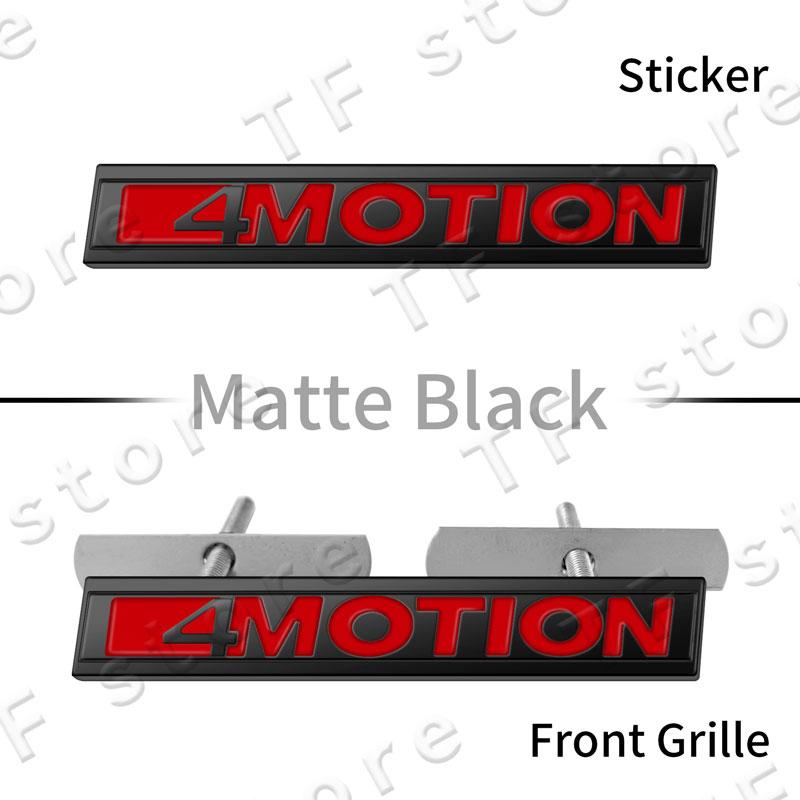 4Motion Emblem Logo Car Front Grille Badge Rear Trunk Sticker For Volkswagen Golf Passat Jetta Tiguan Accessories