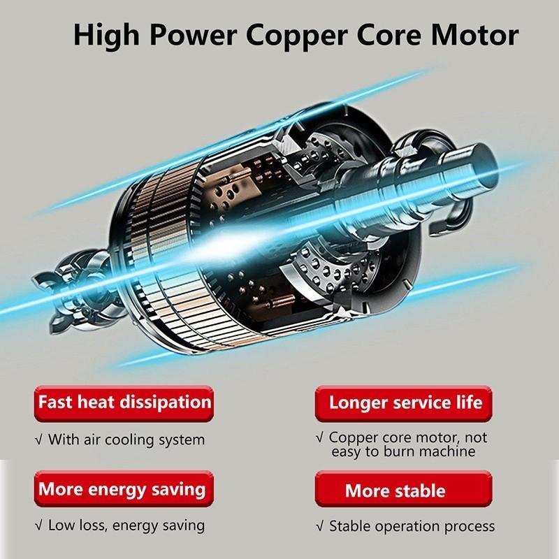 1200W Electric Air Blower Cordless Battery Vacuum Blower Vacuum Cleaner Kuat Angin Sapu Daun Kering Jalan Mesin