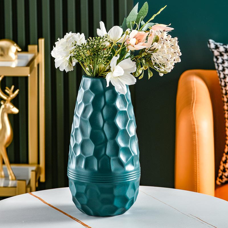 Creative meteorite plastic vase Nordic Unbreakable Plastic Flower Vase Simple Style Room Home table Modern Decoration vase