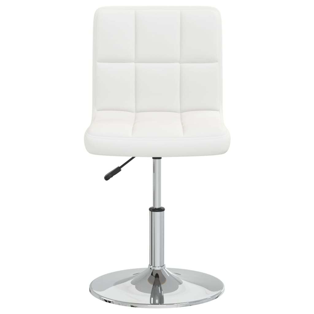 Vidaxl Dining Chairs, 2 Pcs, White, Upholstered In Faux Leather