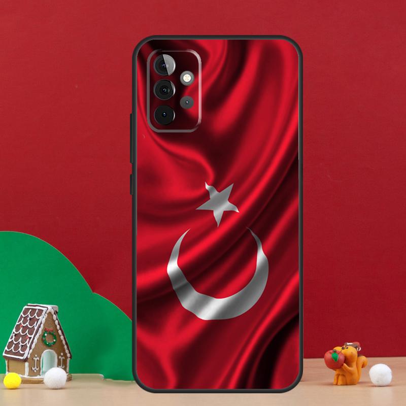 Republic of Turkey Realistic Flag Case For Samsung Galaxy A54 A06 A16 A26 A36 A56 A53 A32 A52 A33 A13 A55 A35 A15 A14 A34 A17
