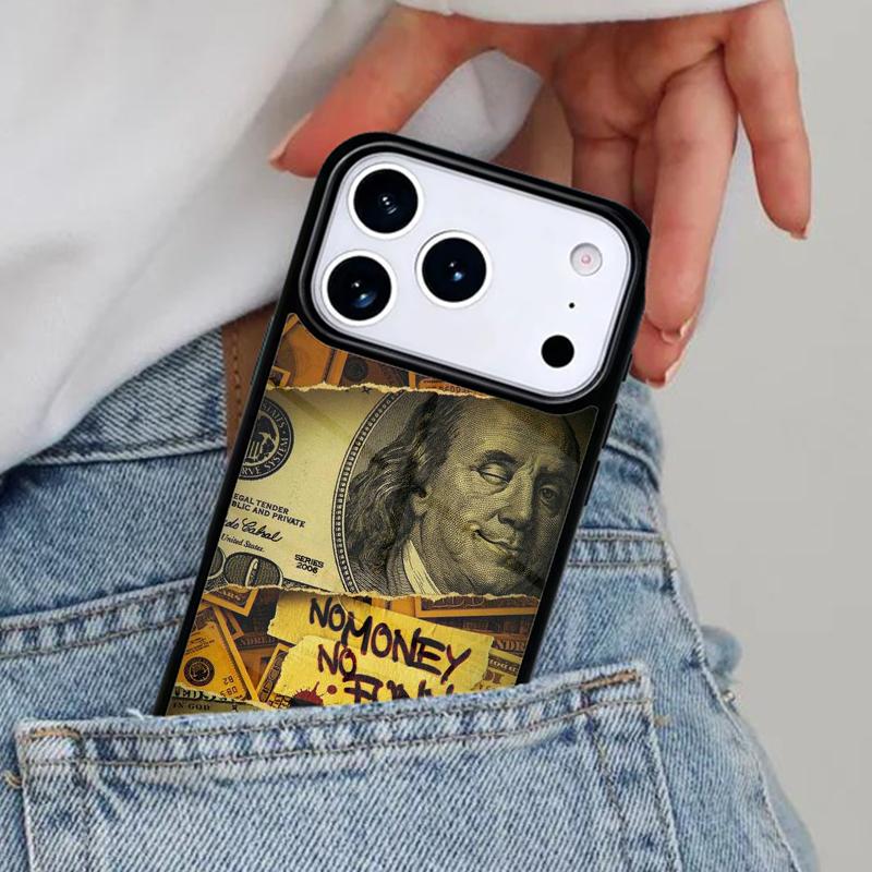 Money Dollars Cash Phone Case for iPhone 17ProMax 12 13 14 15 16e 17 Pro Max Plus Air Cover