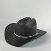 Cappello da cowboy in paglia rigida da uomo cappello da pascolo a tesa larga da donna cowboy tinta unita cappello da sole estivo confezione in scatola sombrero vaquero hombre