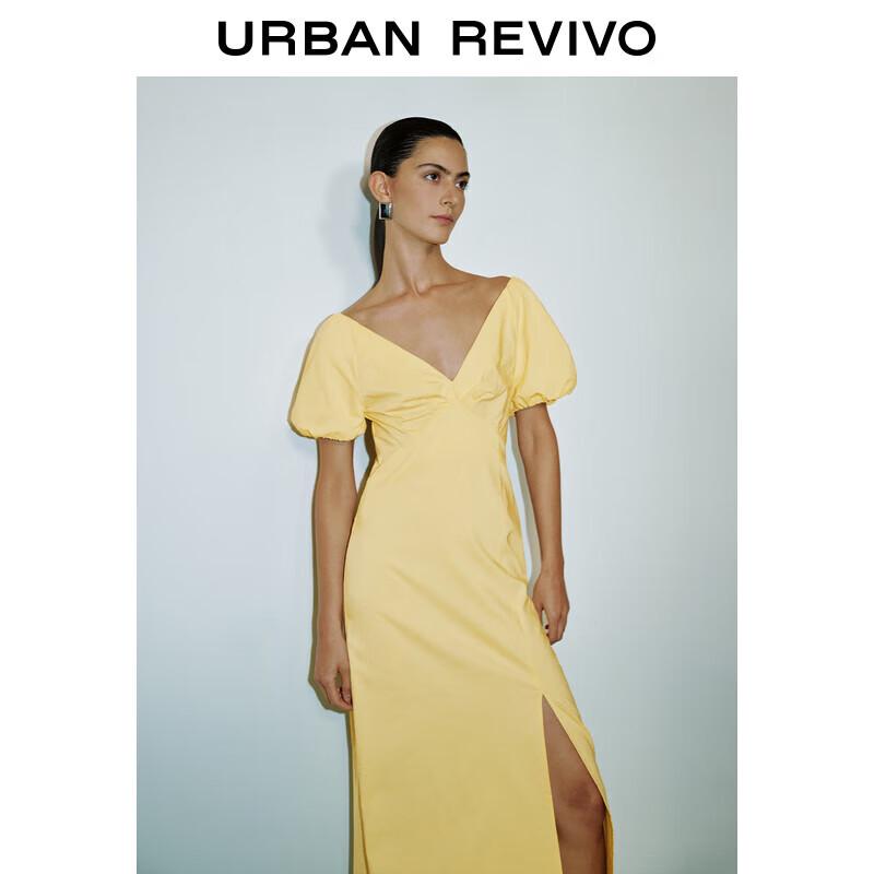 

UR 2025 Summer V-Neck Slit Dress L