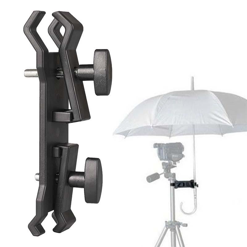 Photography Camera Lighting Umbrella Holder Clamp Clip For Tripod Light Stand