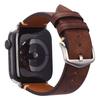 Frosted Brown Genuine Leather Watch Strap Replacement for Apple Watch Series 7 8 SE Custom Wristband Replacement Accessory