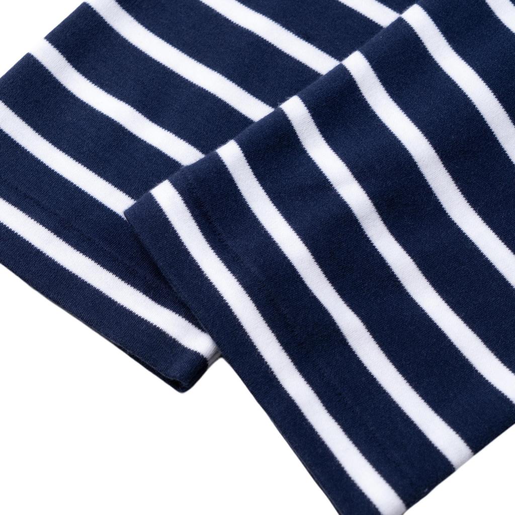 Polo Ralph Lauren Logo Embroidered Striped Crew Neck Casual Long Sleeve T-Shirt Men Tops Blue 710883732-001
