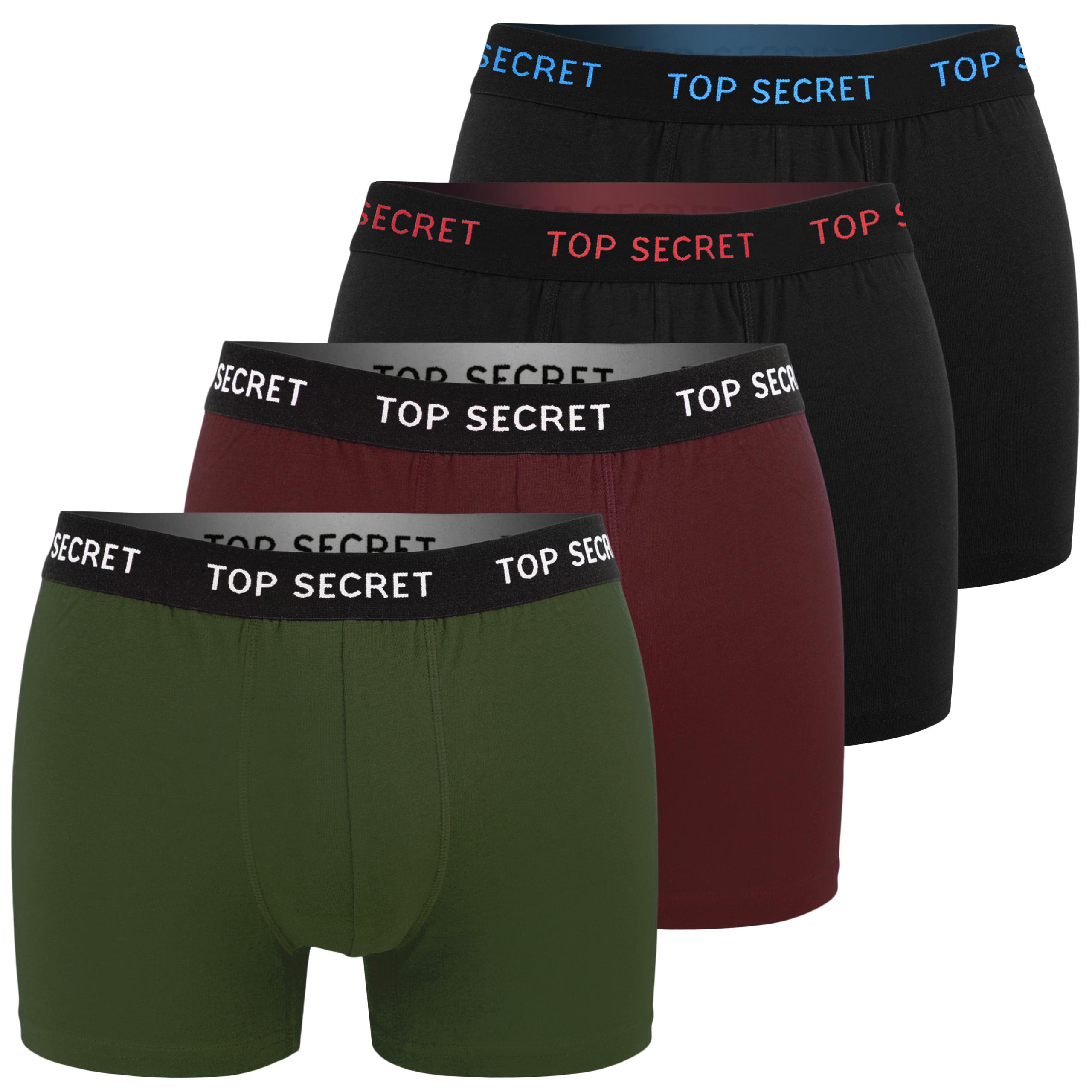 Top Secret Collectie - Heren Boxershort - Katoen - 4-pack - Maat L