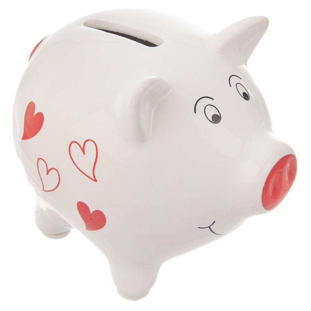 Ceramic piggy bank, breakable, 10 cm