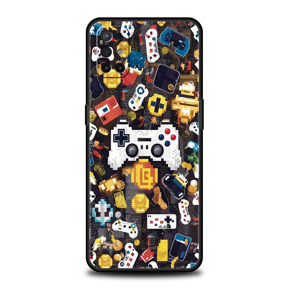 Phone Case For Oneplus 13R 12R 13 12 10T 10R Nord N100 N200 N10 10 9 9R 9RT CE 2 Z Pro 5G Soft TPU Cover Game Controller Graphic