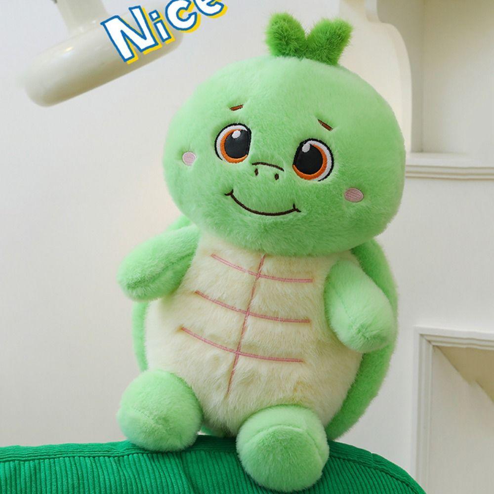 Fluffy Persimmon Tortoise Plush Toys Marine Animal Animal Sea Turtle Pillow  Children Gift