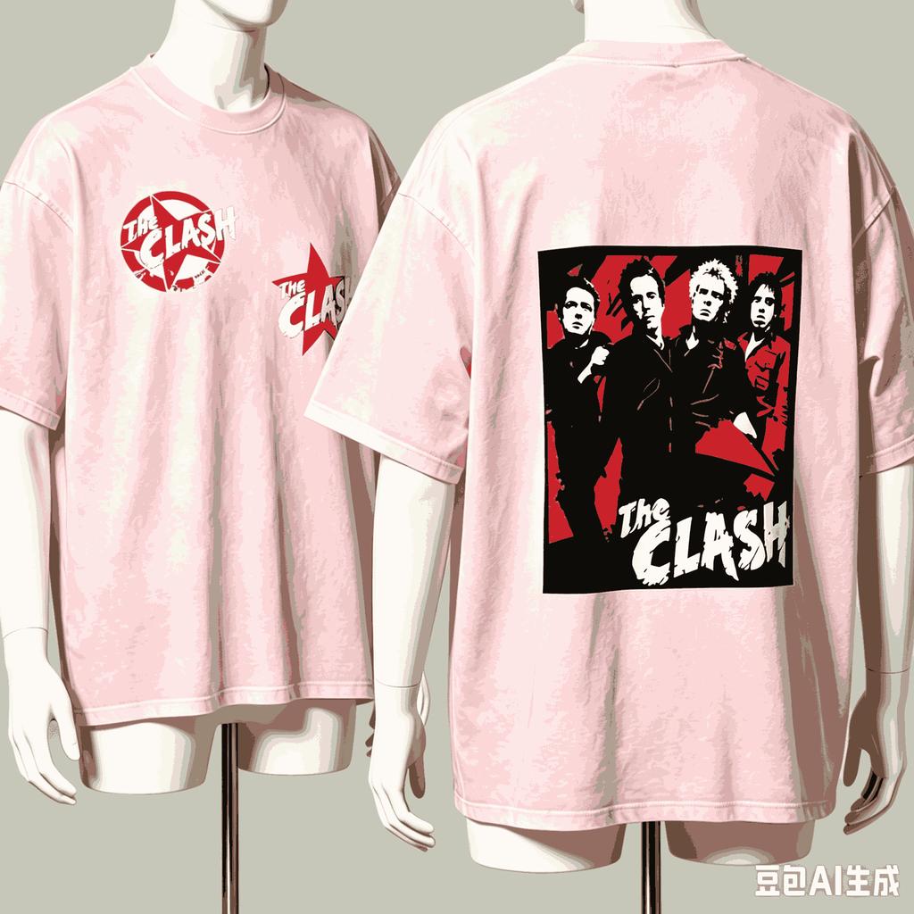 The Clash For Fan Gift Tshirt Unisex Unisex Harajuku Oversized Unisex Short Sleeve Streetwear High Quality Couples Classic Couples