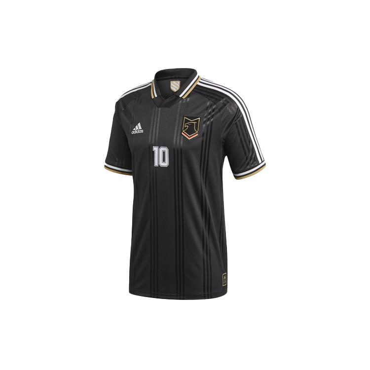 Adidas Soccer Jerseys Men's Black Moderate Straight Fit FK3557