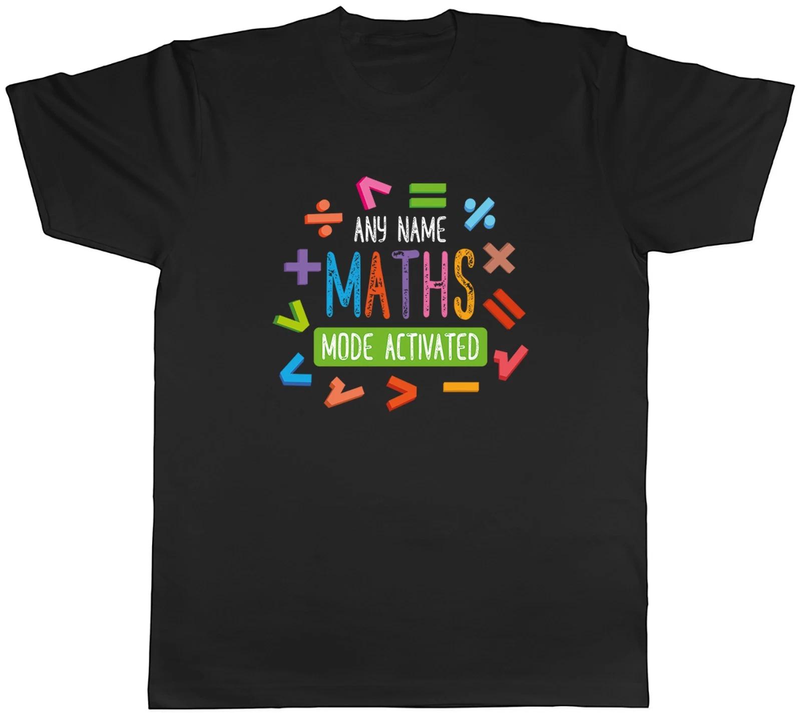 Personalised Number Day Maths Mode Activated Mens T-Shirt Tee Gift Top XS
