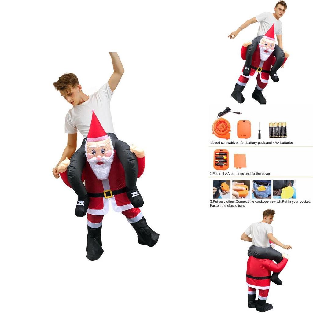 Inflatable Costume Christmas Santa Claus Outfit For Adults Perfect For Cosplay Events